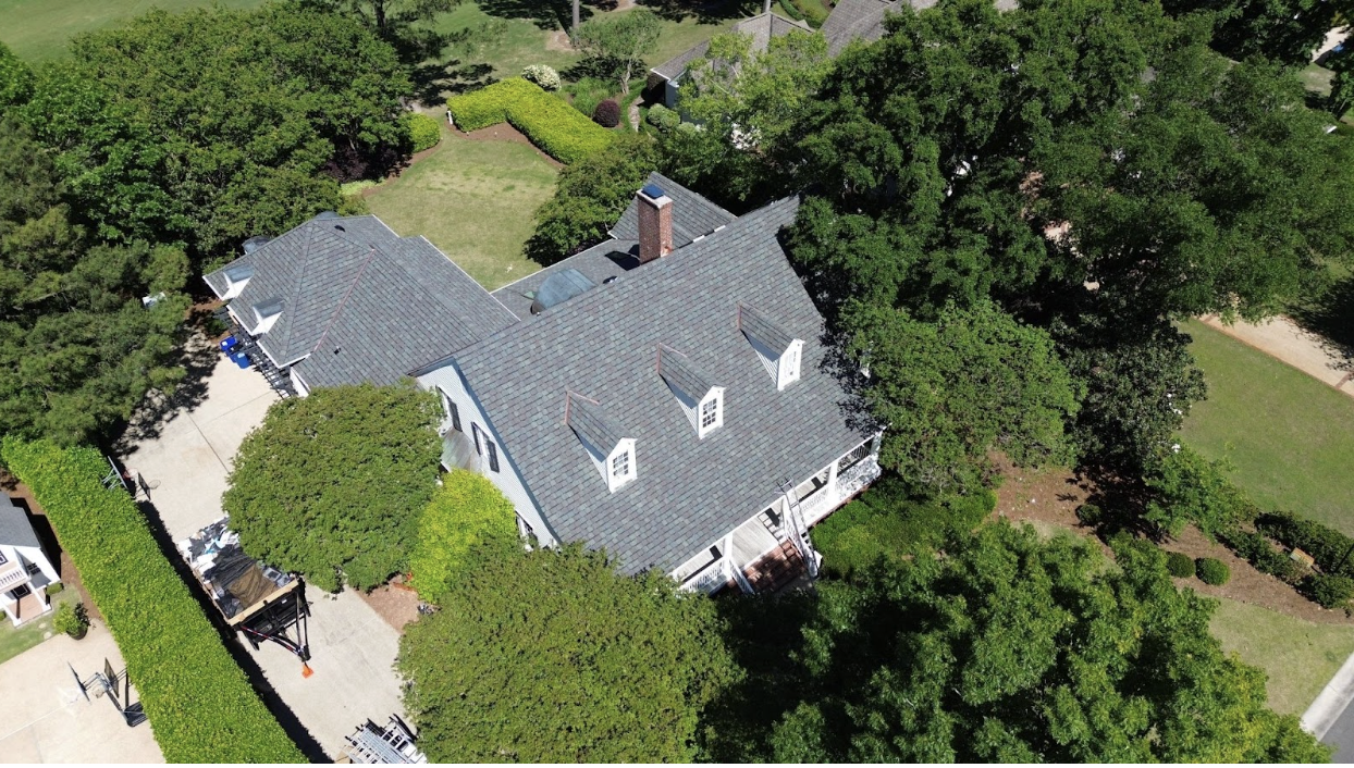 Picture of roof of house