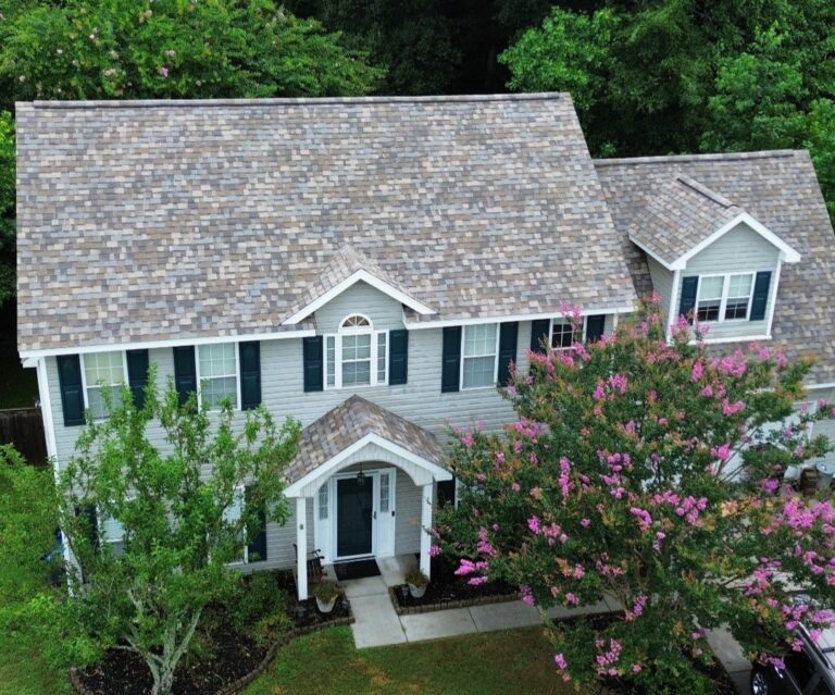 newly installed shingle roof