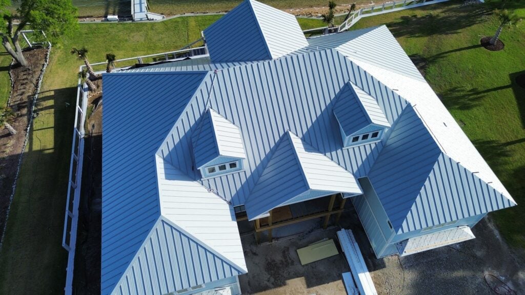 commercial roof installation metallic roof hotel