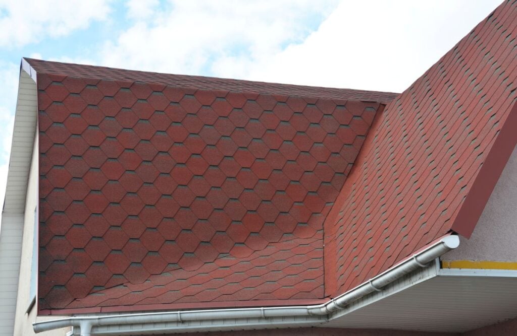 roof flashing repair red shingles white water system