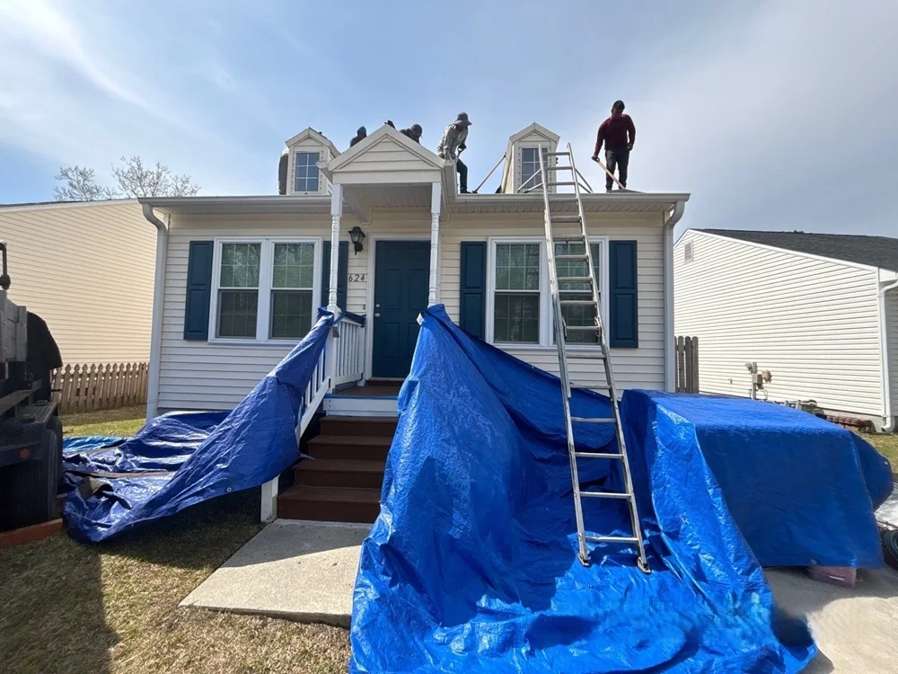 Summit roofing workers