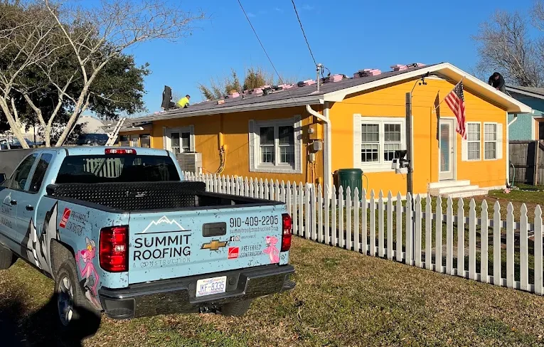 Summit roofing truck
